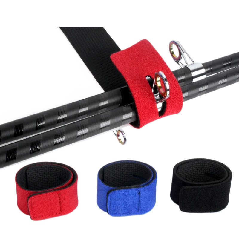 Fishing Belt - 2 Stück/Beutel Angelrutenhalter-Gurte, Befestigungsgurte, rutschfeste Klettverschluss-Bindungsgurte