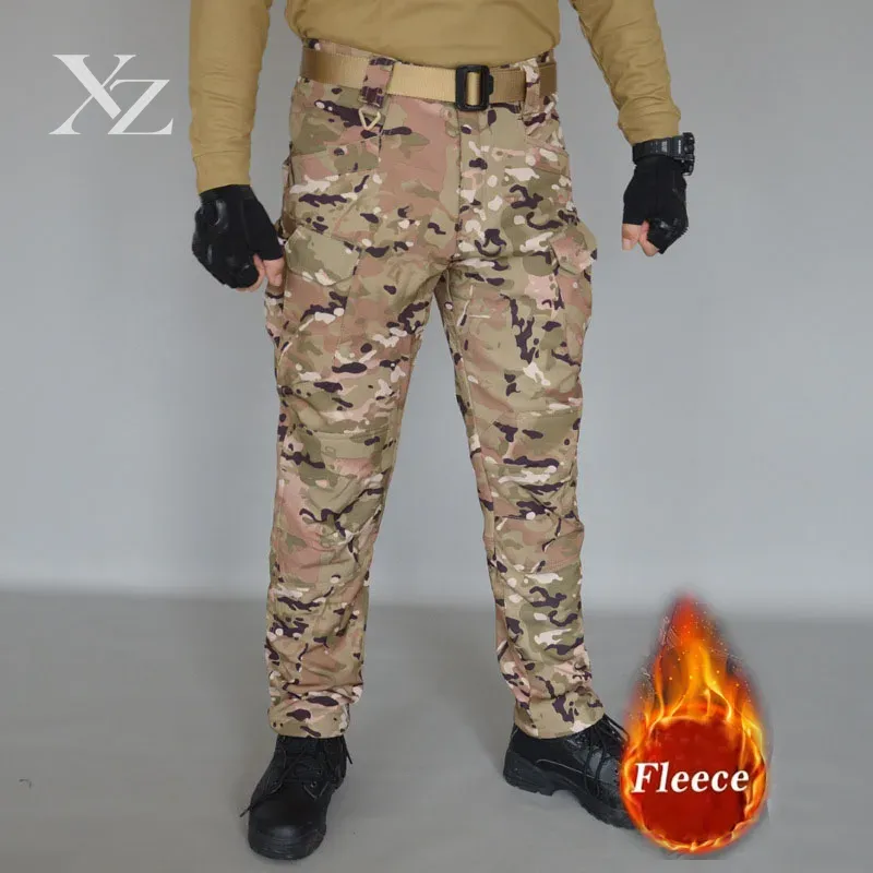 Fishing Pants Waterproof - Herren Winter Wasserdichte Fleece Taktische Cargohose